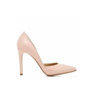 Pantofi stiletto piele naturala Rose Quartz imagine