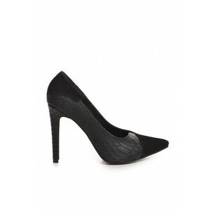 Pantofi stiletto piele naturala Negru Selma imagine