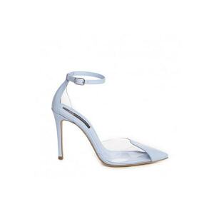 Pantofi stiletto piele naturala Bleu Whitney imagine