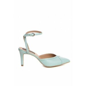 Pantofi stiletto piele naturala Menta Vivian imagine