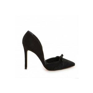 Pantofi stiletto piele naturala Negru Tessa imagine