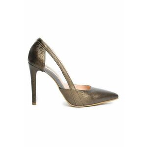 Pantofi stiletto piele naturala Maro Transparent imagine