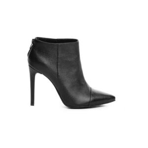 Botine dama Piele Naturala Negru Bizonat Emotion imagine