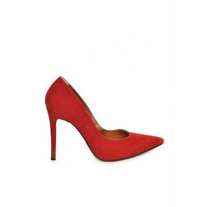 Pantofi stiletto piele naturala Classic Rosu imagine