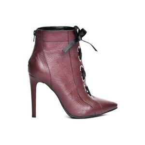 Botine dama Piele Naturala Annelise Burgundy imagine