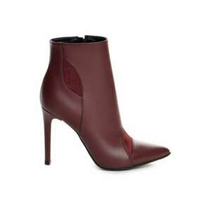 Botine dama Piele Naturala Burgundy Chloe imagine