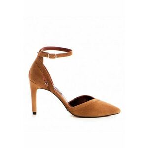 Pantofi stiletto piele naturala Camel Renee imagine