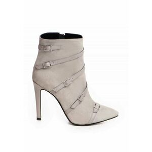 Botine Dama Piele Naturala Gri Micaela imagine