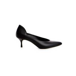 Pantofi stiletto piele naturala Negru Celine imagine