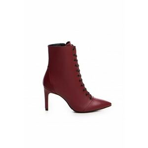 Botine Dama Piele Naturala Visiniu Daria imagine