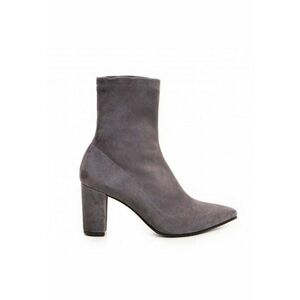 Botine Dama Piele Naturala Amora Gri imagine