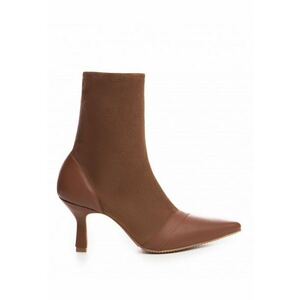 Botine Dama Piele Naturala Camel Catrina imagine