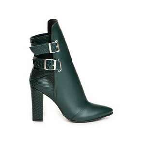 Ghete dama Piele Naturala Verde Rock the City imagine