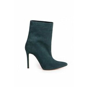 Botine Dama Piele Naturala Verde Cardie imagine