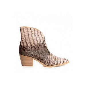 Ciocate dama Piele Naturala Print Bej Bronx imagine