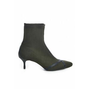 Botine Dama Piele Naturala Khaki Kylie imagine