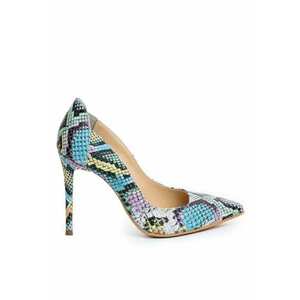 Pantofi stiletto piele naturala Multicolor Kim imagine