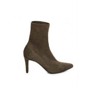 Botine Dama Piele Naturala Amora Khaki imagine