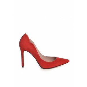 Pantofi stiletto piele naturala Rosu Harley imagine