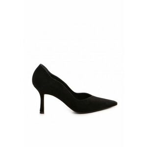 Pantofi stiletto piele naturala Negru Amalia imagine