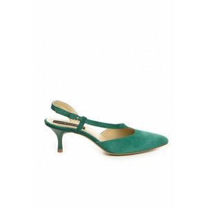 Pantofi stiletto piele naturala Verde Betty imagine