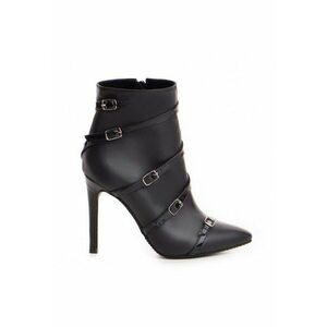 Botine Dama Piele Naturala Negru Micaela imagine