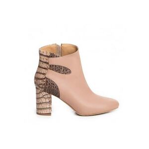 Ghete dama Piele Naturala Bej Charming imagine