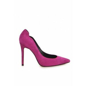 Pantofi stiletto piele naturala Fucsia Harley imagine