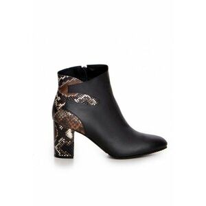 Ghete dama Piele Naturala Negru Charming imagine