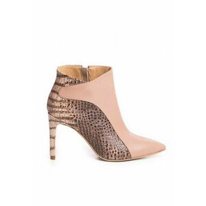 Botine Dama Piele Naturala Bej Alanna imagine