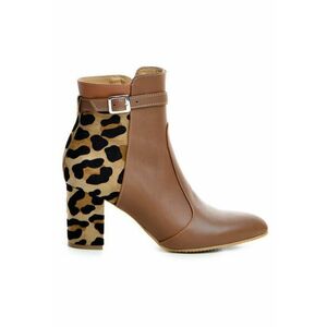 Ghete Dama Piele Naturala Camel Eva imagine