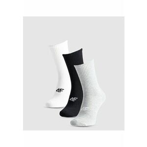 Set 3 x Perechi sosete dama alb-gri-negru - 35-38 - bumbac imagine