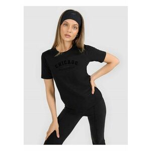 Tricou dama regular - bumbac - negru - confortabil imagine