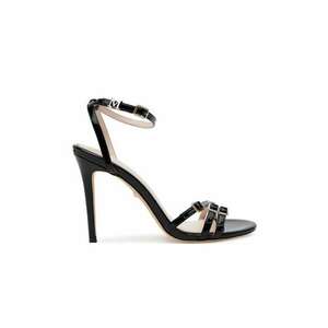 Sandale dama - piele naturala - negru - imagine
