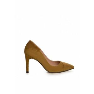 Pantofi Stiletto Piele Naturala Camel Selma imagine