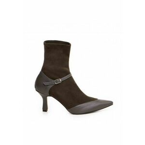 Botine Dama Piele Naturala Khaki Kaia imagine