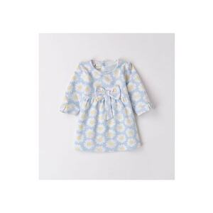Rochie cu imprimeu inimioare pentru fetite - 4.8130 - Albastru ciel imagine