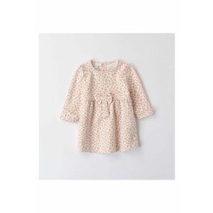 Rochie cu imprimeu inimioare pentru fetite - 4.8130 - Bej/Roz imagine