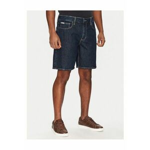 Pantaloni scurti barbati - denim - albastru inchis - imagine