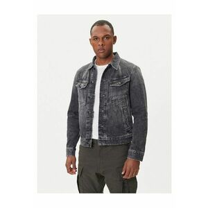 Geaca de blugi barbati gri - denim imagine