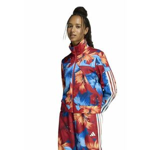 Bluza de trening cu fermoar si model Farm Rio House Of Tiro - Rosu inchis/Portocaliu deschis/Albastru imagine