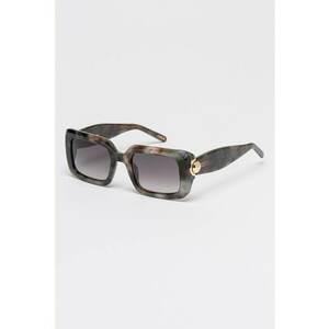 Ochelari de soare dreptunghiulari cu lentile in degrade - Negru/Gri imagine