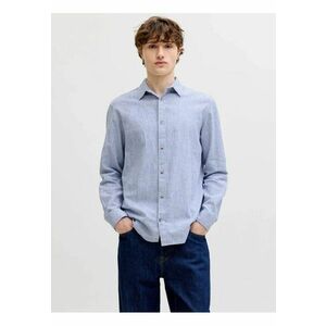 Cămașă bărbați - regular fit - verde prăfuit - Albastru imagine