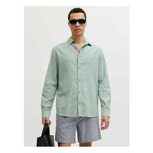 Cămașă bărbați - regular fit - verde prăfuit - Verde pal imagine