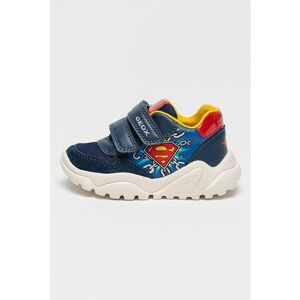 Pantofi sport Ciufciuf Superman wedge cu velcro - Rosu/Albastru inchis/Alb murdar imagine