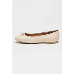 Balerini de piele New Palmaria - Bej deschis imagine
