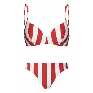 de baie dama - bikini - rosu - Rosu/Alb imagine