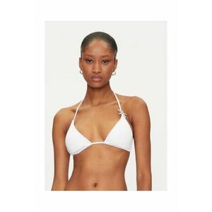 Sutien de baie cu accente metalice - Alb imagine