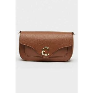 Geanta crossbody de piele cu model colorblock C-Me - Caramel imagine