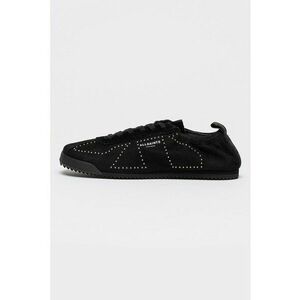 Pantofi sport din piele intoarsa cu strasuri - Negru imagine